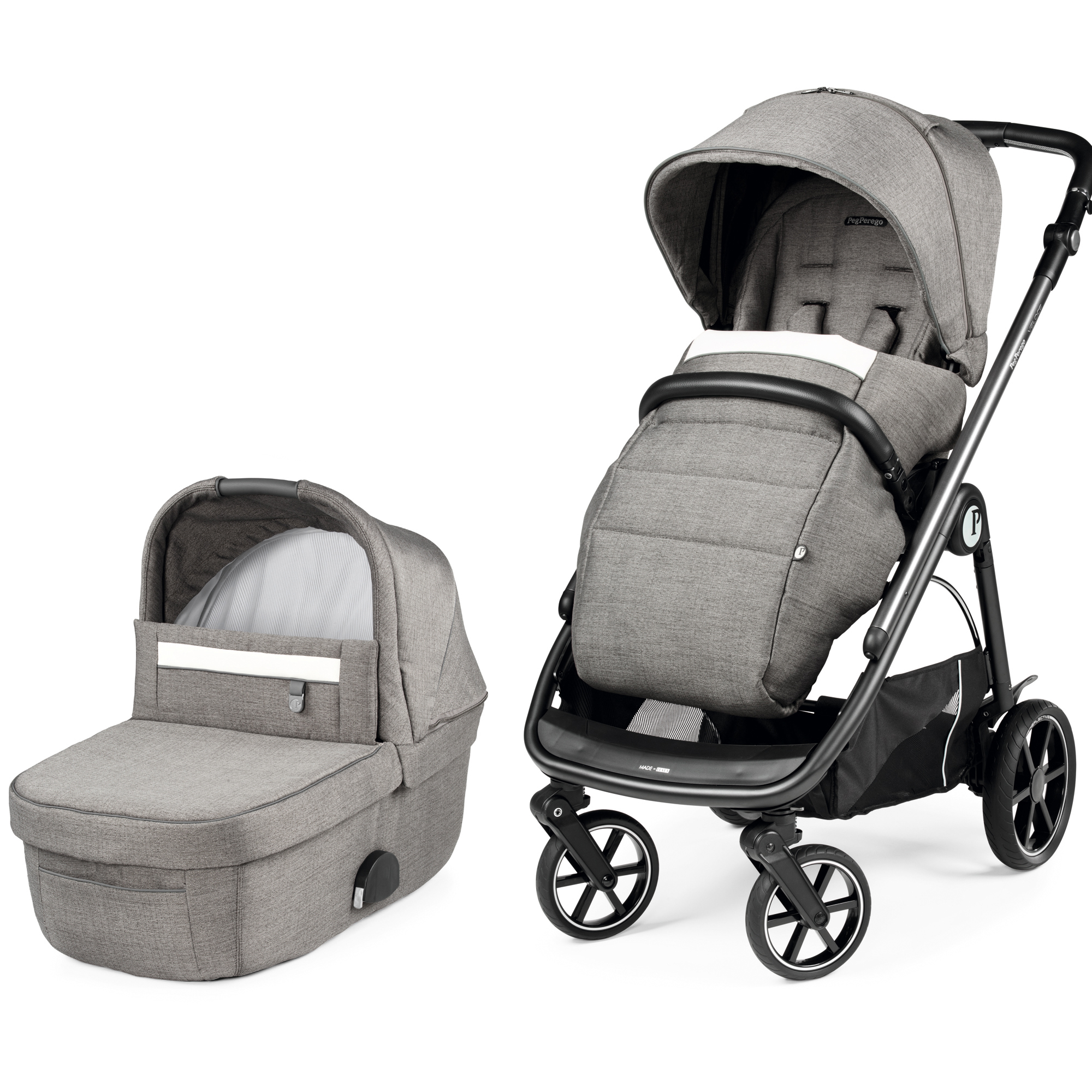 Коляска 2 в 1 Peg Perego Veloce City Grey